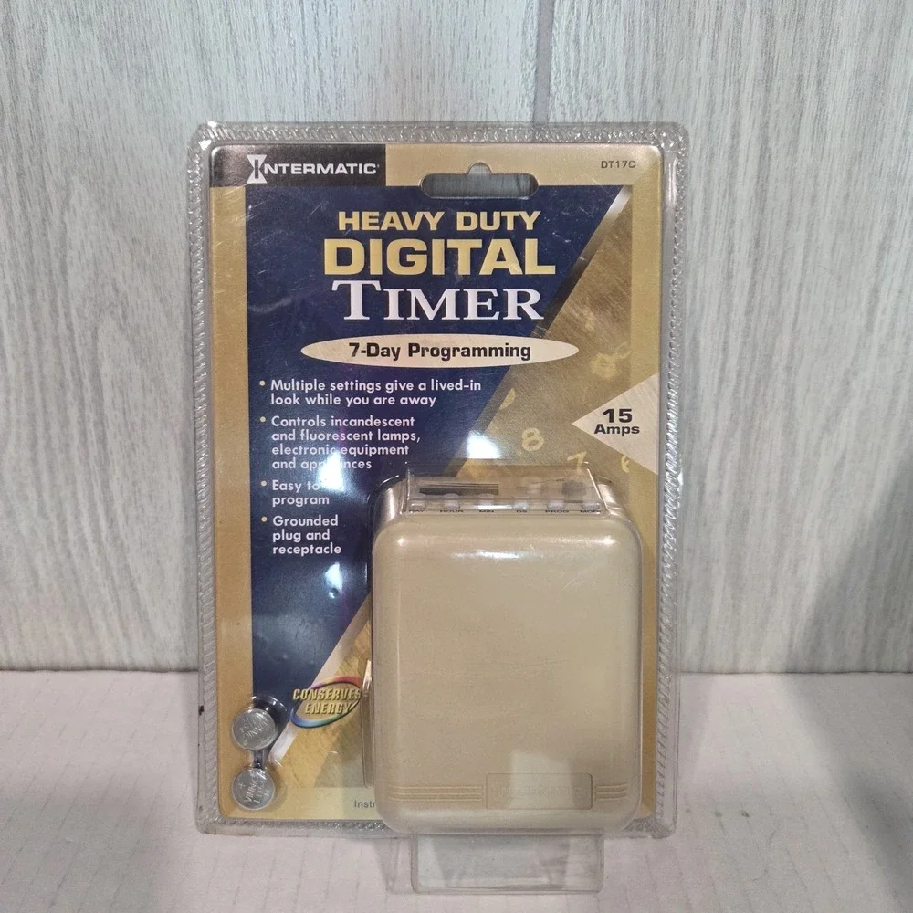 Intermatic Digital Timer Indoor Heavy Duty 7-Day Programming 15 Amps DTI7C NIB